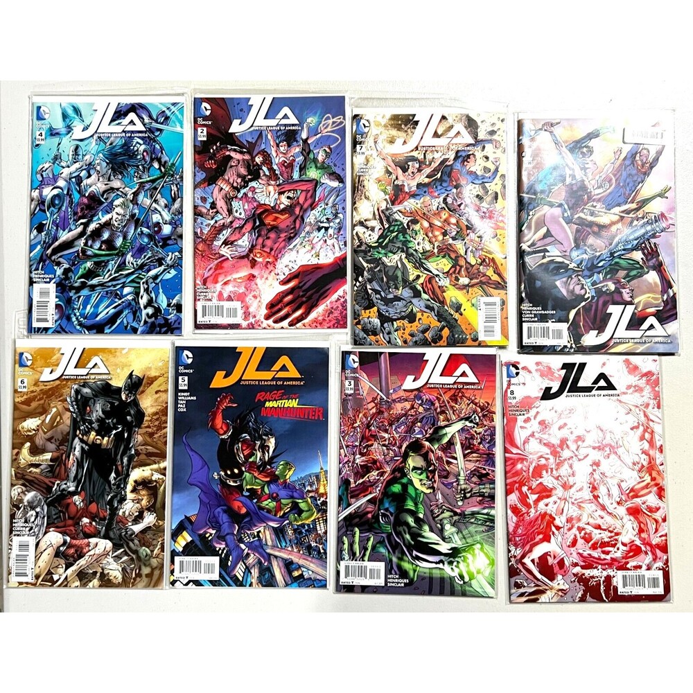 Lot of 8 JLA Justice League Of America (2015-2016) DC Comics